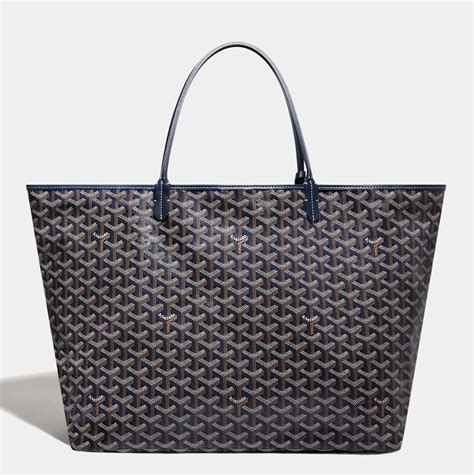 goyard navy blue tote|goyard pm tote price.